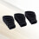 3Pcs Rubber Drum Rack Feet Black Stable Replacement for Cymbal Stands 7