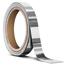 VViViD glnzendes Silber-Chrom-Luftablass-Vinyl-Klebeband, Rolle (1/2 Zoll x 30 Fu)
