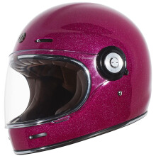 TORC T1 Motocicleta estilo casco retro integral unisex para adultos (Bubblegum Mega Flake XX-Large)
