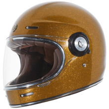 TORC T1 Moto rtro unisexe pour adulte - Style casque intgral (or mtallis X-Large)