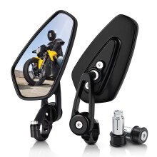 MICTUNING Motorcykelspejle - 7/8"""" (22 mm) stangende bakspejle, kompatible med de fleste Honda Grom Yamaha Kawasaki Ducati Suzuki og mere