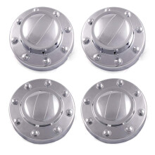 4 Pz/set Centro Auto Coprimozzi Compatibile per Dodge 2011-2016 Ram 3500 1-TON Dually DRW Alcoa Cerchi In Lega Chrome Centro Caps anteriore + pos