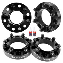 Richeer 6x5,5 stredov rozperky kol pro Tacoma 4Runner Tundra Fortuner Ventury GX470 GX460 s prodlouenmi maticemi 4ks 1,25"" kovan rozperky kol 6x1