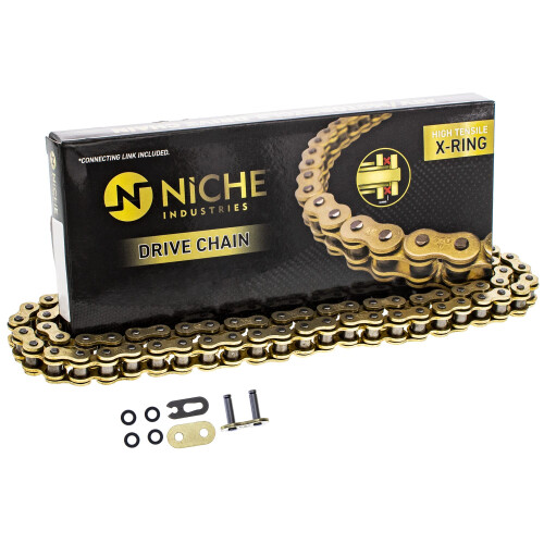 NICHE Guld 420 X-ringk?de 114 led med forbindende hovedled 2