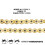 NICHE Guld 420 X-ringk?de 92 led med forbindende hovedled 2