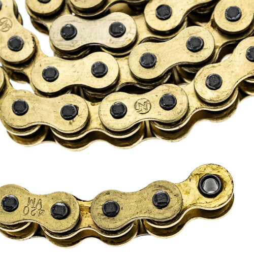 NICHE Guld 420 X-Ring Chain 130 Links Med Forbindende Master Link 1