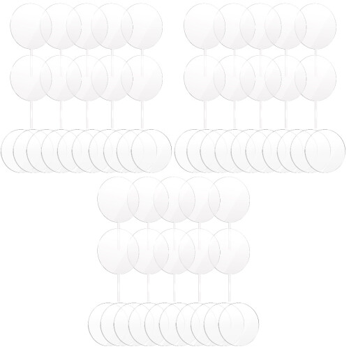 60 rundscheiben transparent kreise basteln 2