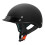 VCAN Cruiser Solid Flat Black Half Face motorcykelhjelm (XX-Large) 1