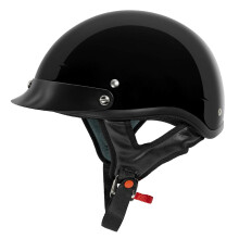 Motocyklov prilba VCAN Cruiser v cernm lesklm proveden (velk)