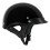 VCAN Cruiser Solid Gloss Black Half Face motorcykelhjelm (stor) 2