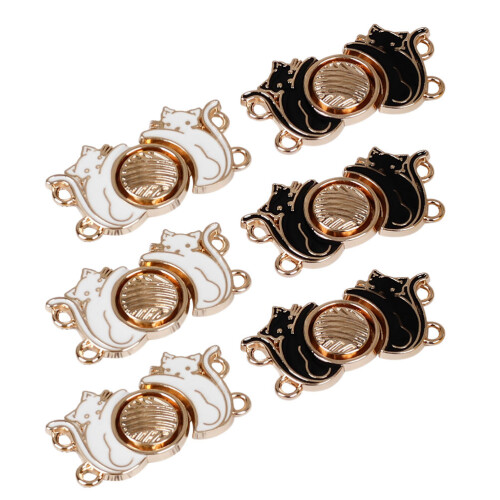 6-tlg. set katzenpullover wirbelclip strickjackenclip schalverschluss 2