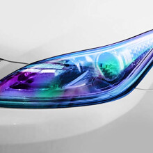 VViViD Air-Tint Sapphire Blue Chameleon Headlight Zadn svetlo Vinyl Tint Wrap Roll (17,75 palce x 60 palcu role)