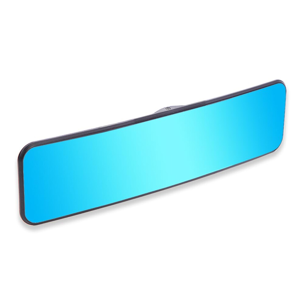 Skycrophd Anti Glare Rear View Mirror For Car, Clip On Wide Angle Rearview Mirror Eliminate Blind Spots Convex, Blue 688397979811
