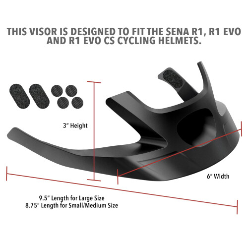 Sena Visir til R1 Series Cykelhjelm (Sort Large) 2