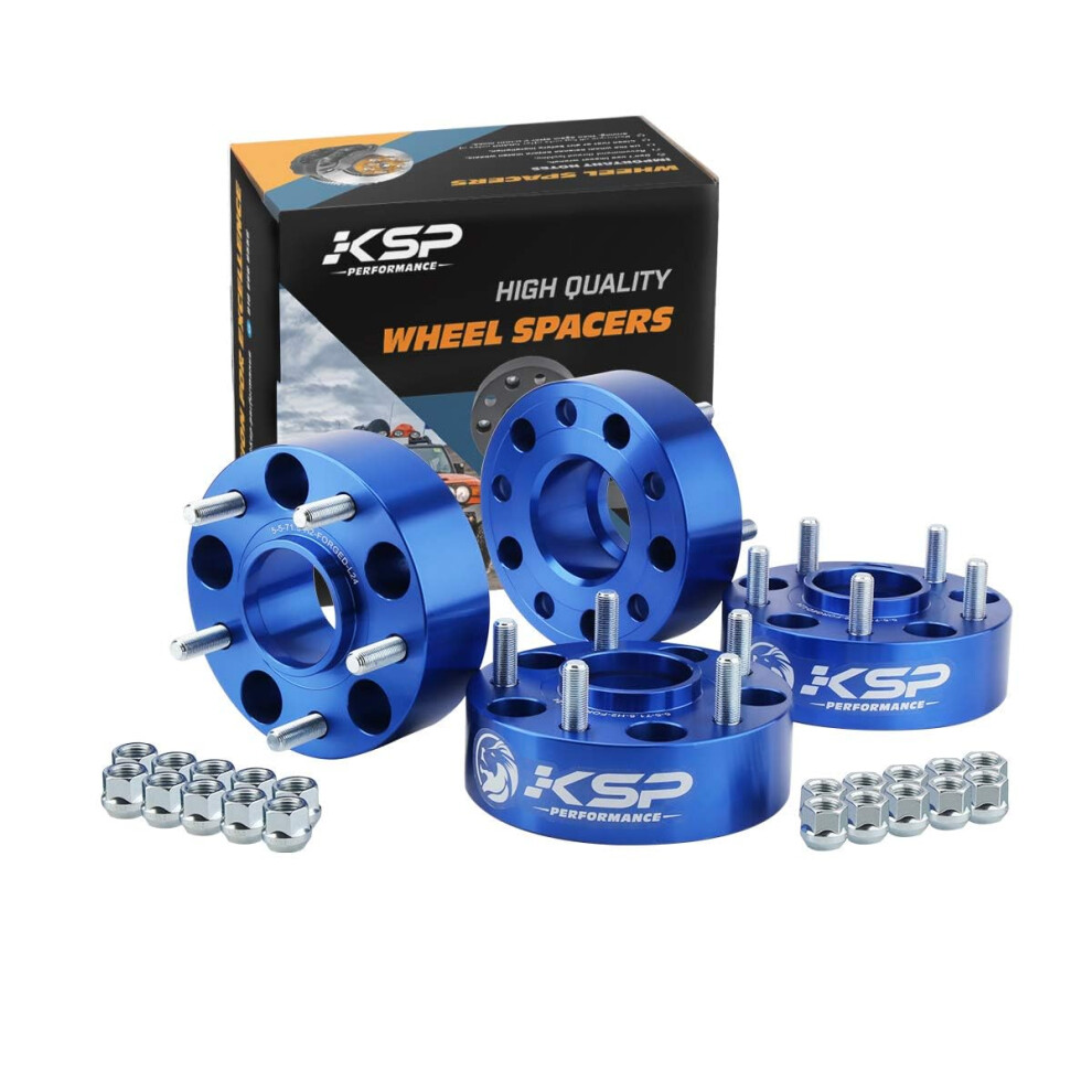 Ksp 5X5 Wheel Spacers For Jk Xk Wj Wk 2""""(50Mm) 5X127 Spacers With 1/2-20 Studs 71.5Mm Bore Hub Centric Kit For 1999-2010 Grand Cherokee 2005-2010 704693078000
