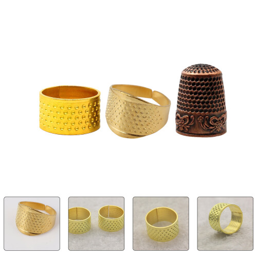 3-teiliges robustes Nähhäkchen, Patchwork-Stechring, Fingerschutz 2