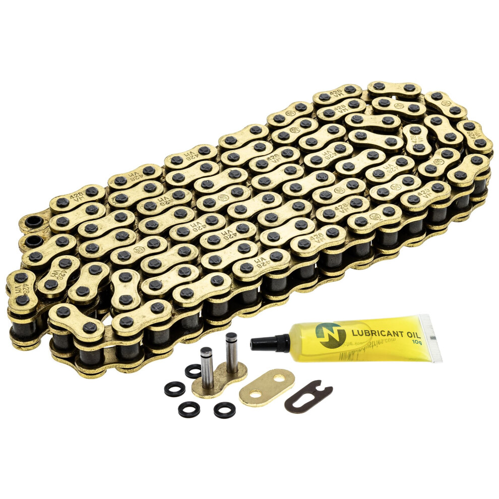 Niche 428 X-Ring Chain 120 Links With Connecting Master Link Gold 803467011783