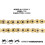 NICHE Guld 428 X-Ring Chain 102 Led med forbindende Master Link 2
