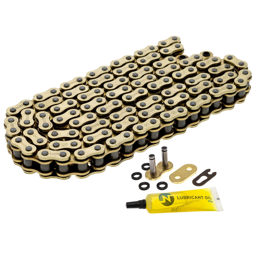Niche 428 X-Ring Chain 118 Links With Connecting Master Link Gold 803467011653