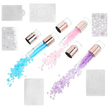 3-teiliges Silikon- -Design-Stempel-Set mit bunten Vorlagen