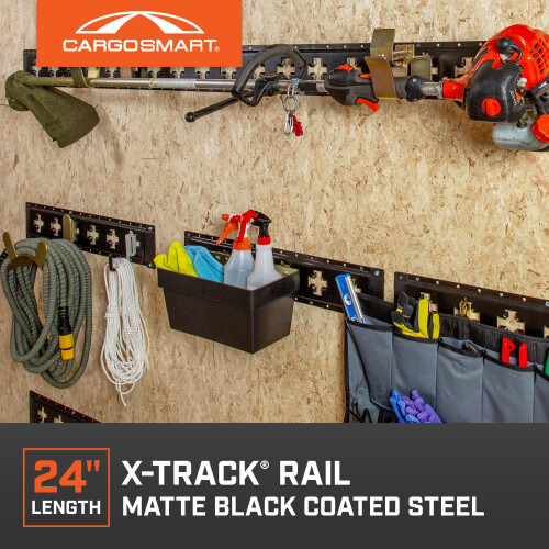 CargoSmart X-Track Rail - 24 tommer mat sort Model# 1787 1