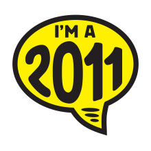 Ez-line Vinyl Jaar Slogan Bubbels voor Auto Veel 1 Dozijn Voorruit Decal Stickers Dealernummers (2011)