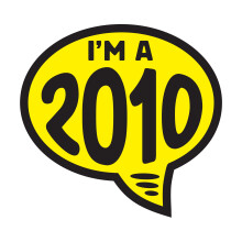 Bolle di slogan dell'anno in vinile Ez-line per lotti di auto 1 dozzina di adesivi per decalcomanie per parabrezza numeri di concessionaria (2010