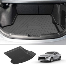 Powerty Kofferbakmat voor 2019-2024 2025 Mazda 3 Sedan Accessoires All Weather TPO Achterbak Liner