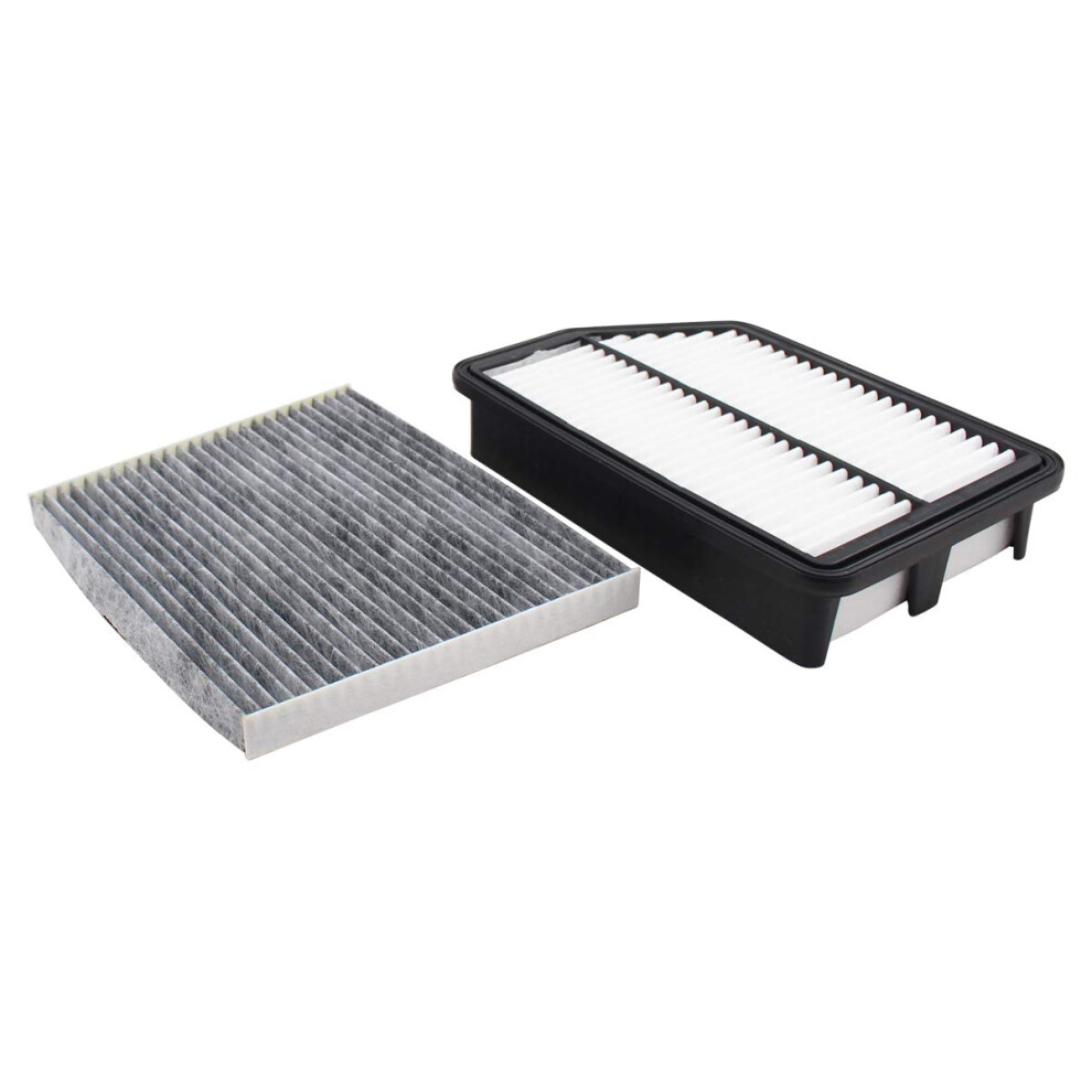 Newyall Pack Of 2 Engine And Carbonized Cabin Air Filter For Hyundai Elantra 2011-2016 Kia Forte/Forte Koup 2014-2015 743307073611