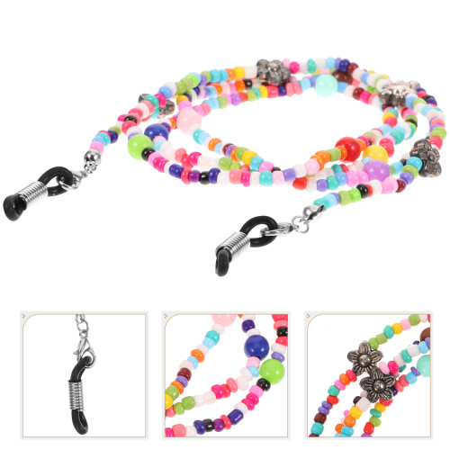 Perlen-Brillenkette mit Halterung für - Lesebrille 1