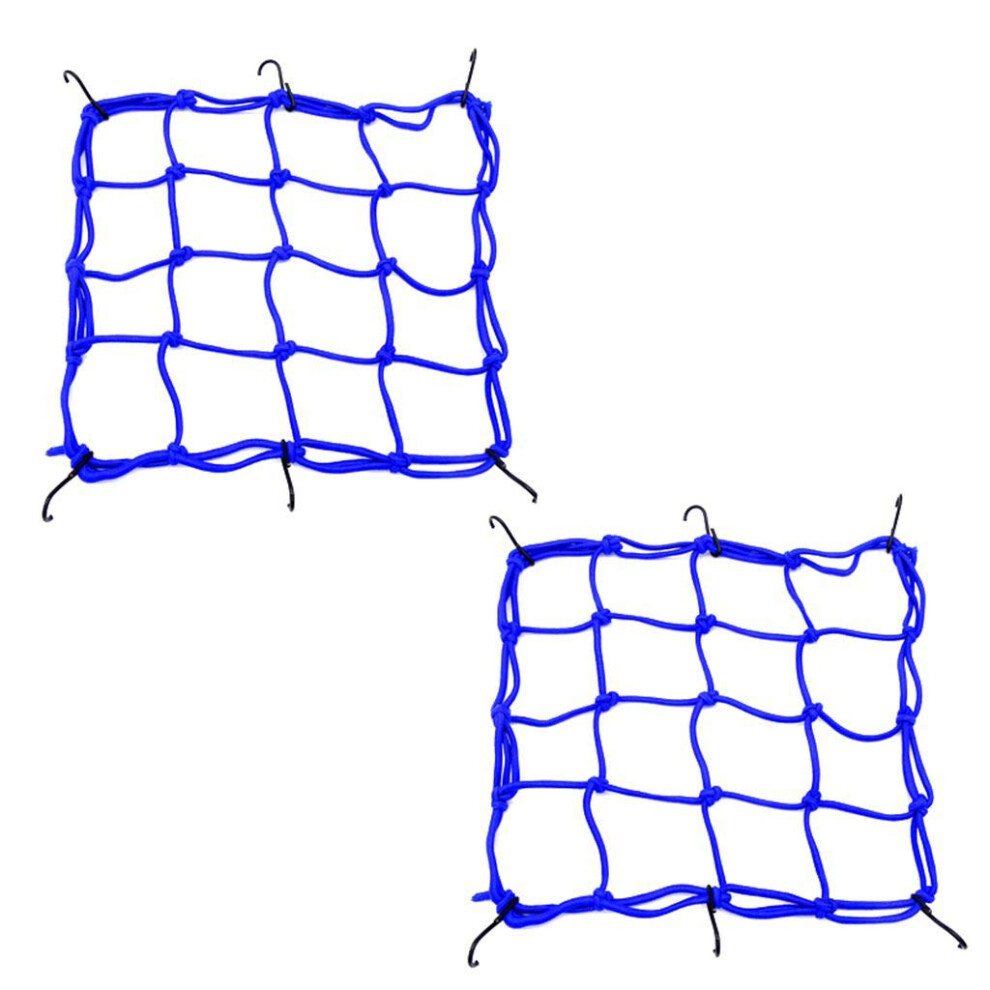 2 Ks Cargo Net 11,8"" X 11,8"" Rack Elastick Lon St 6 Nastavitelnch Hcku Pro Jzdn Kolo Motocykl (Zelen)-image