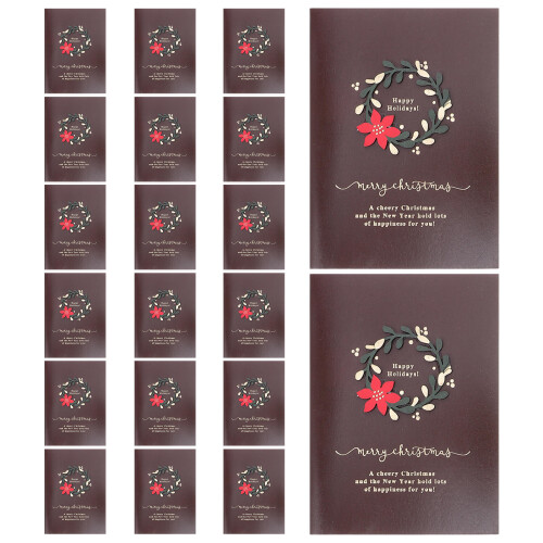 20 Sets Weihnachtskarten Mit Umschlägen – Leere Grußkarten Aus Karton