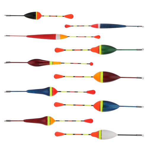 10 Visdrijvers Set Drijflicht Aasboot Hengelsnoer Accessoires