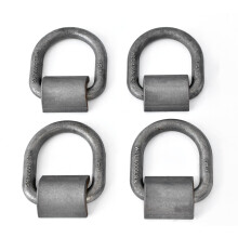 Hi Gear 1/2-inch 12000 Lbs laadvermogen Opgelaste flip D-ringanker Flatbed Truck Trailer Ratelband Cargo Tie Down (4)