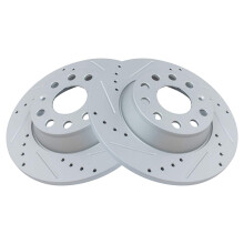 TRQ Jeu de paires de rotors de frein arrire percs fentes pour A3/A3 Quattro/CC/Eos/GTI/Jetta/Passat/Tiguan