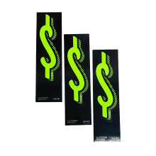 Decalcomanie in vinile EZ Line per auto Chartreuse Adesivi con numeri grandi Numero prezzo parabrezza (simbolo del dollaro $)