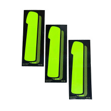 Decalcomanie in vinile EZ Line per auto Chartreuse Adesivi con numeri grandi Numero prezzo parabrezza (Numero 1)