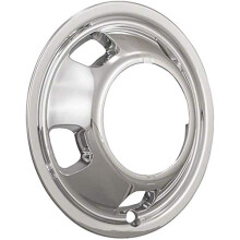 Nuovo Chrome 17 """" pollici Ruota Anteriore Simulator Pelle Coprimozzo Sostituzione della Copertura per 2003-2017 Dodge Ram 3500 Dually Truck