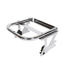 KUAFU aftageligt bagageb?rer med to oph?ng til 1997-2008 Harley Touring Road King FLHT FLHX FLTR Chrome Trunk