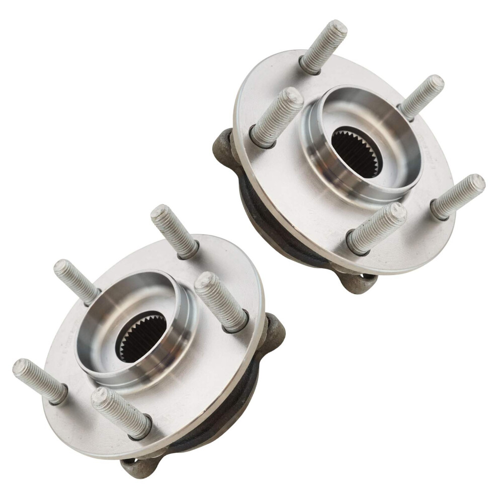 Trq Front Wheel Hub Bearings Assembly Set Compatible With 2014-2019 Mazda 6 2013-2022 Cx-5 191213520086