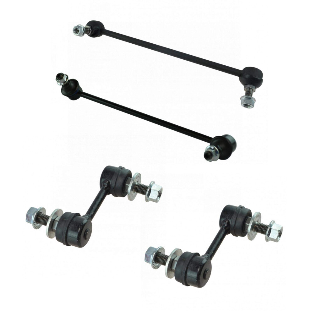 Trq Front & Rear Sway Bar Stabilizer Link Set Compatible With 2007-2008 Hyundai Entourage 2006-2014 Kia Sedona 191213653814