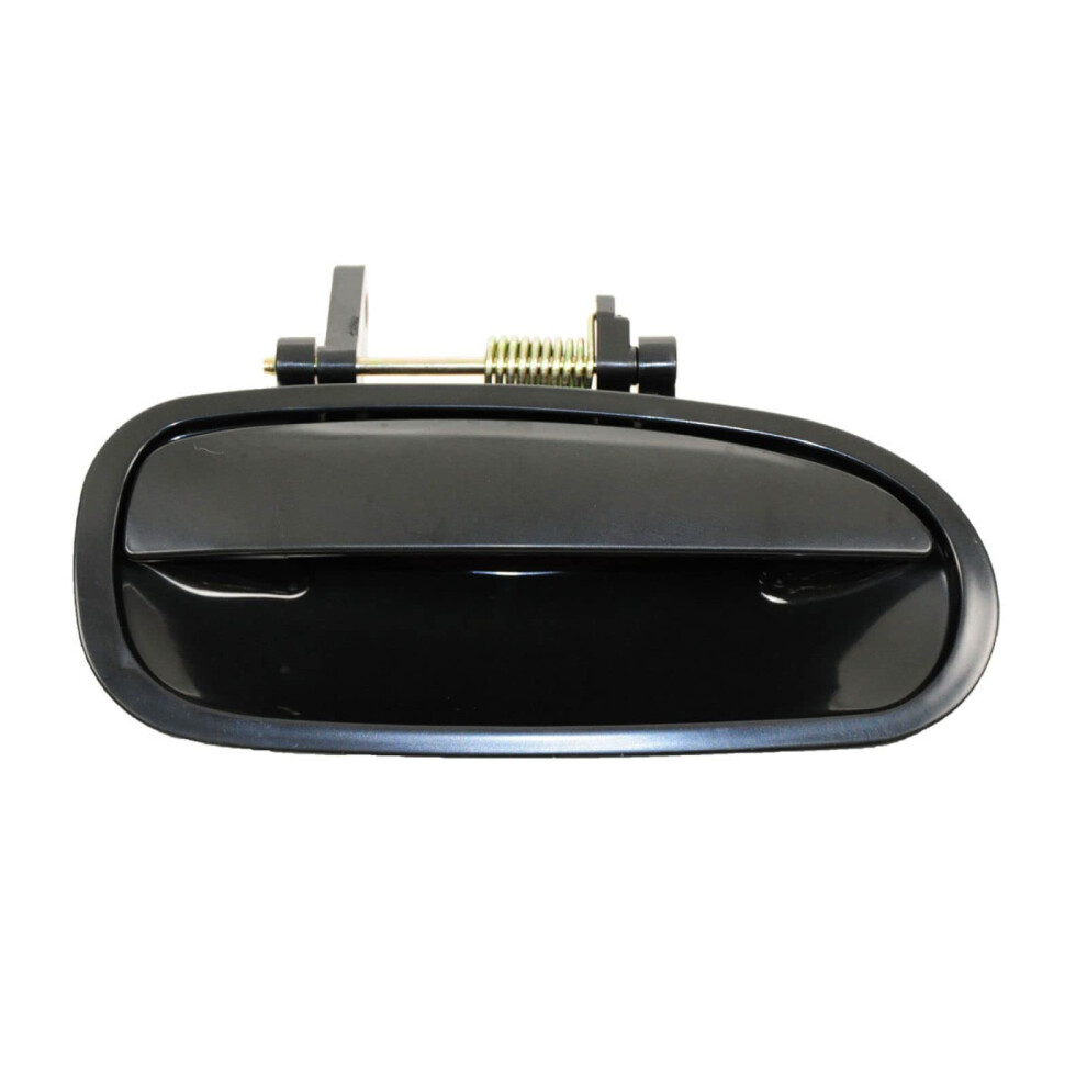Trq Rear Right Exterior Door Handle Passenger Side Compatible With 1996-2000 Honda Civic Black 191213488553