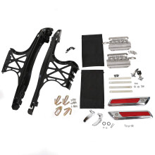 KUAFU Kit chiusure hardware per borse laterali compatibile con Harley Touring Road King Street Glide Electra Glide Ultra-Classic FLT FLHT 2014-20