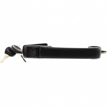 KarParts360 for Volkswagen Cabrio 1995 96 97 98 1999 Exterior Door Handle Front Driver OR Passenger Side Black | with Key Hole | Trim:All Submodels