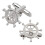 1 paar manchetknopen, schipstuurstuur design, overhemd 3