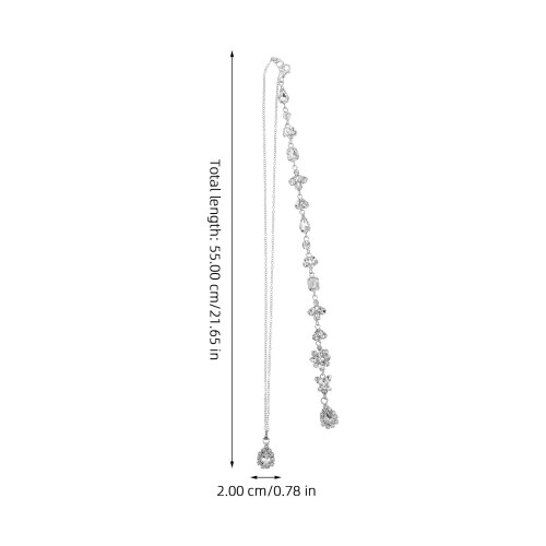 backchain mode sieraden bruidscollier kristallen hanger 1