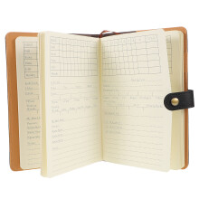 Golf Notitieboek Zwart Pu Papier 1 Set