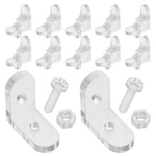 15 stuks transparante acryl hoekbeugels voor displaykasten
