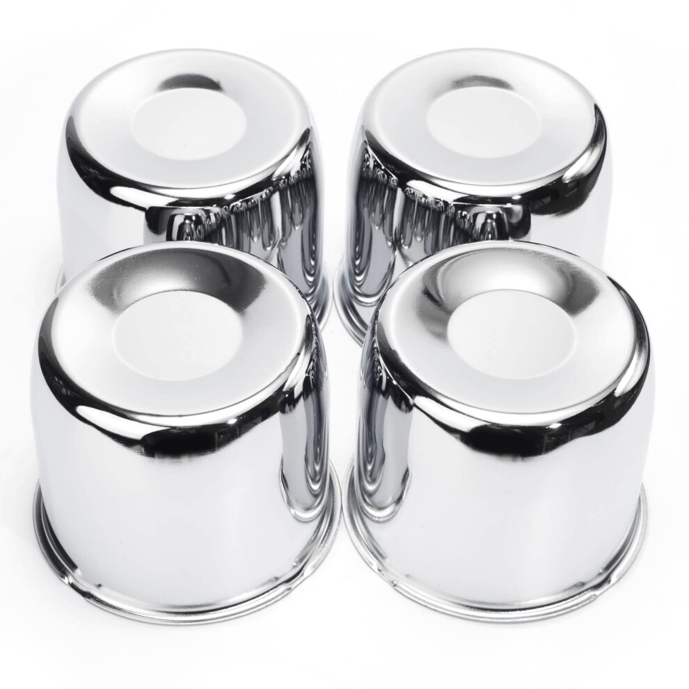 Rtrhinotuning 4Pcs 4.25Inch Push Through Wheel Center Caps For Truck Trailer Wheels Rim 4.25"""" Bore 3.66"""" Tall Wheel Hub Covers 748966058979