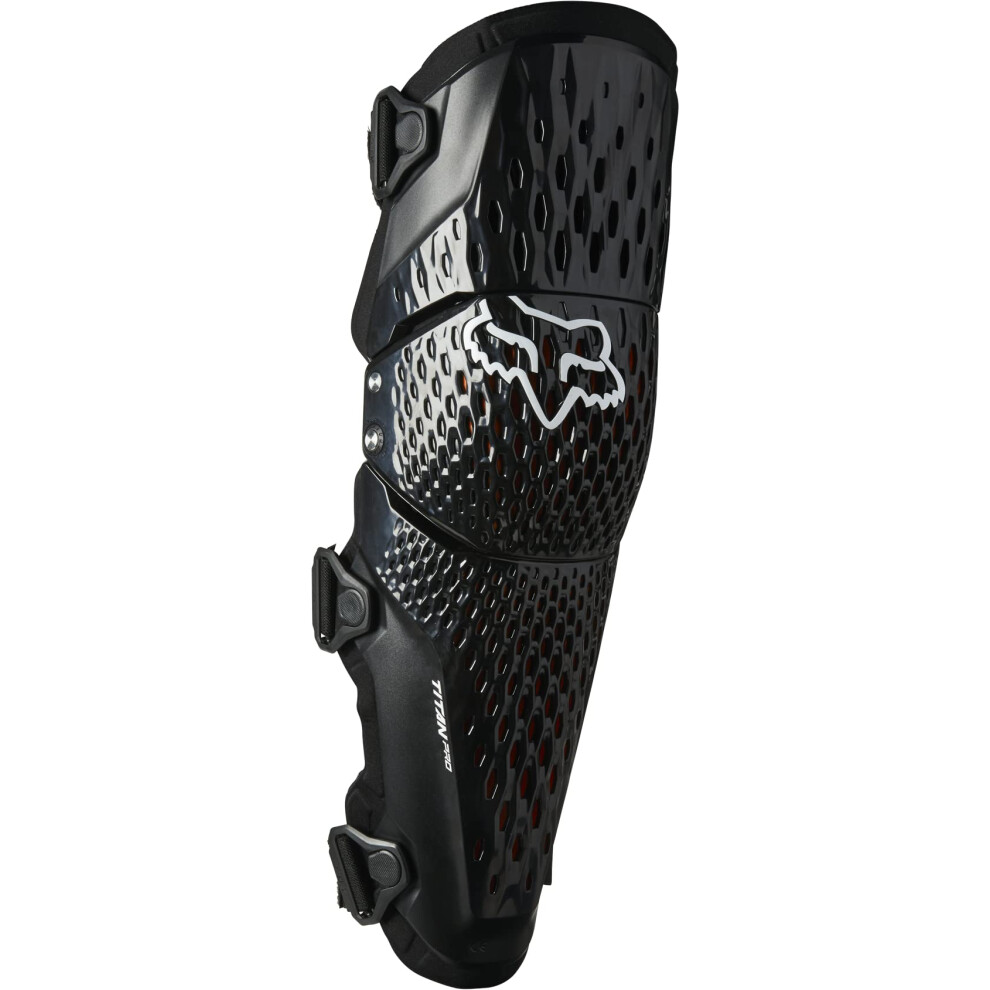 Fox Racing Mens Titan Pro D3o Motocross Knee Guard Ce Cert S/M Black 191972420757